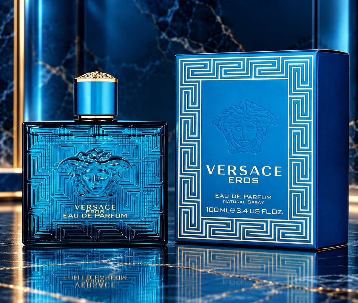 Versace Eros EDP 3.4 oz / 100 ml – Men's Luxury Cologne, New in Box