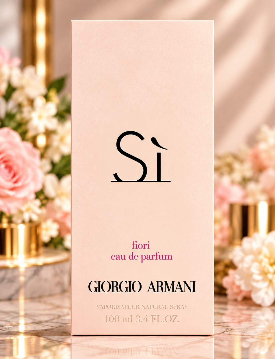 Giorgio Armani Sì Fiori Eau de Parfum for Women, 3.4 oz / 100 ml – Rare New
