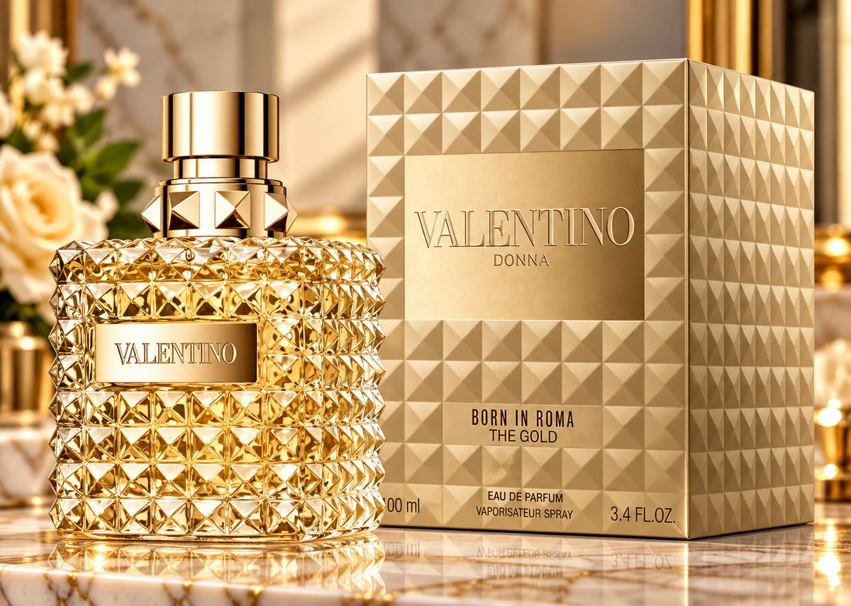 Valentino Donna Born in Roma The Gold Eau de Parfum for Women, 3.4 oz / 100 ml