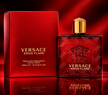 Versace Eros Flame Deodorant Spray for Men 3.4 oz / 100 ml – Luxury Fragrance