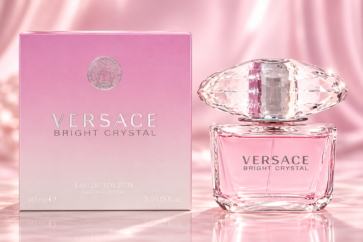 Versace Bright Crystal EDT 3.0 oz / 90 ml – Women's Floral Fruity Perfume
