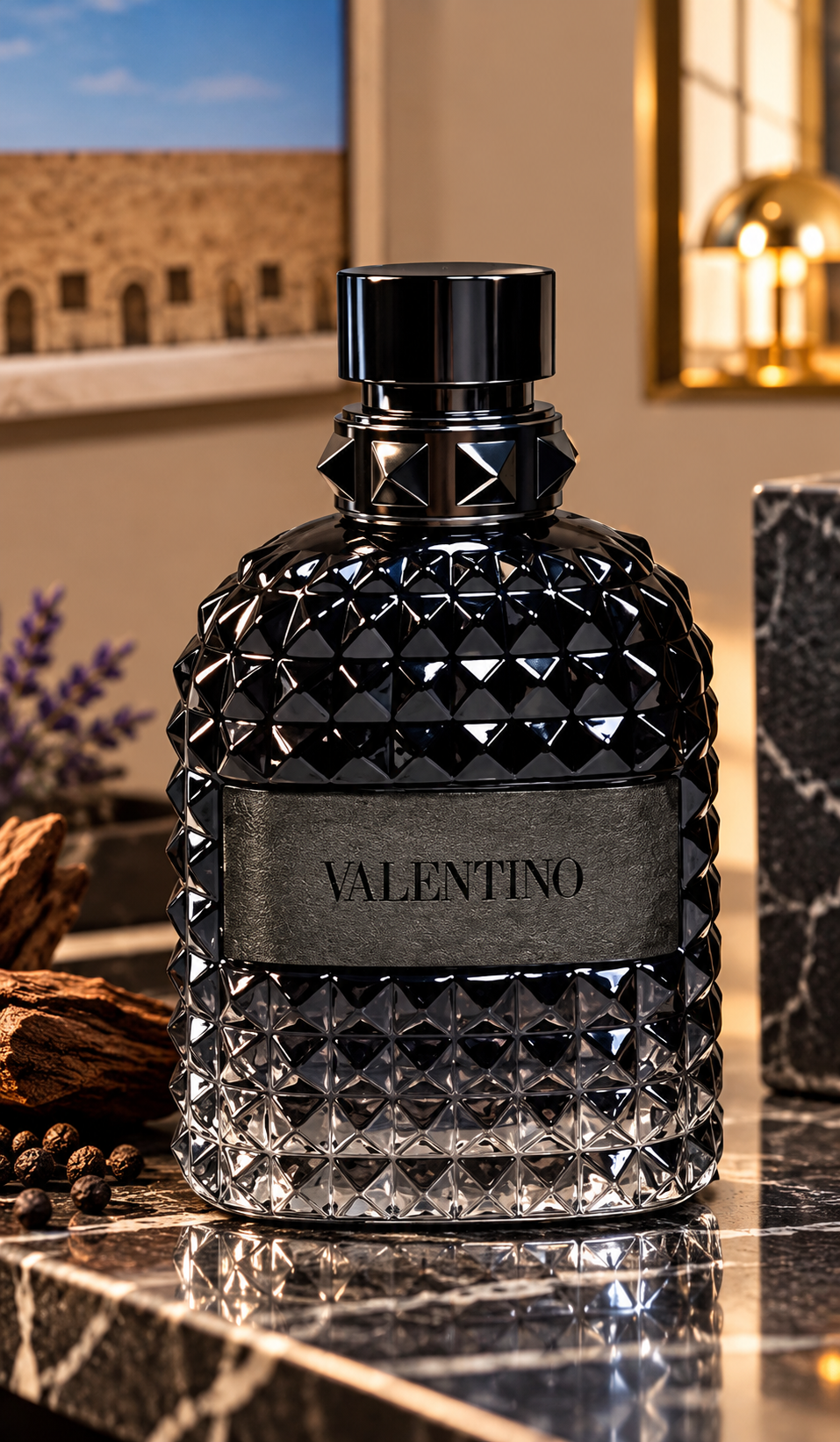 Valentino Uomo Intense Eau de Parfum for Men, 3.4 oz / 100 ml Spray - Eau de Parfum Fragrance