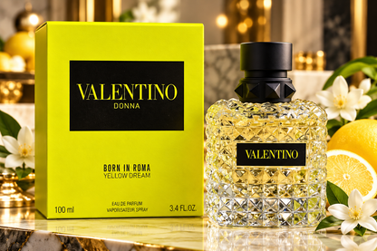 Valentino Donna Born in Roma Yellow Dream Eau de Parfum for Women, 3.4 oz / 100 ml