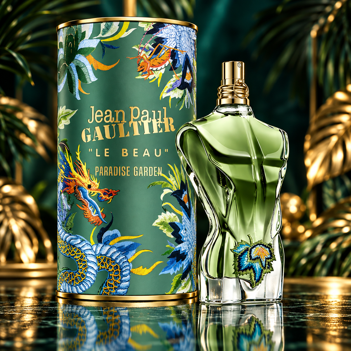 Jean Paul Gaultier Le Beau Paradise Garden Eau de Parfum 4.2 oz / 125 ml for Men - Fragrance Collection