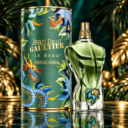 Jean Paul Gaultier Le Beau Paradise Garden Eau de Parfum 4.2 oz / 125 ml for Men - Fragrance Collection