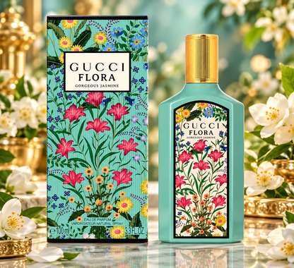 Gucci Flora Gorgeous Jasmine EDP 3.3 oz / 100 ml – Women's Luxury Perfume