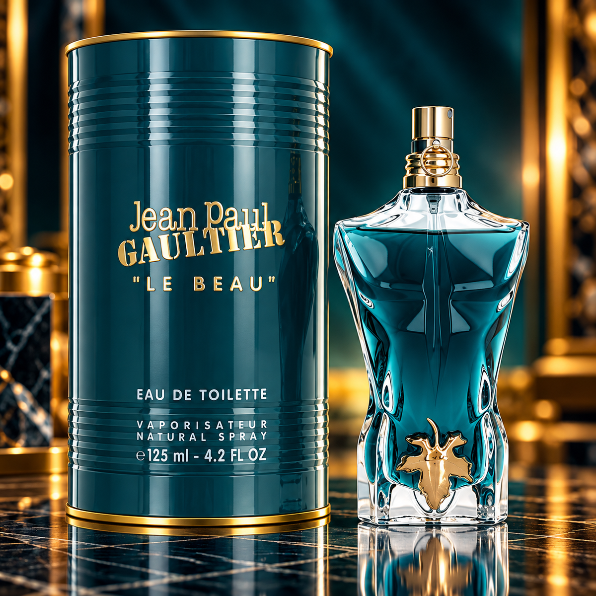 Jean Paul Gaultier Le Beau Eau de Toilette 4.2 oz / 125 ml for Men - Fragrance Collection