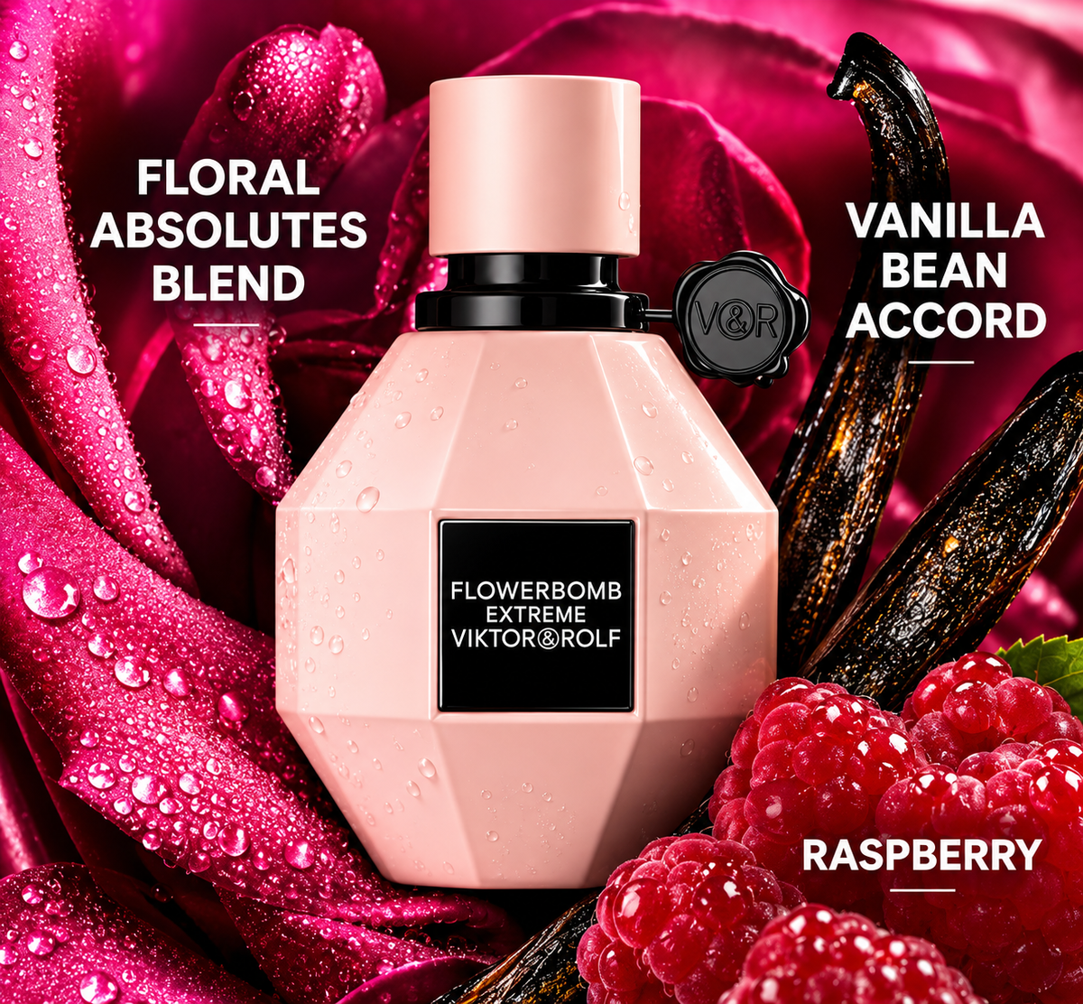 Viktor & Rolf Flowerbomb Extreme Eau de Parfum 3.4 oz / 100 ml for Women - Fragrance Collection
