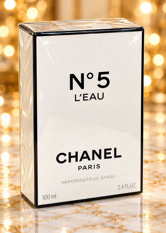 CHANEL No. 5 L’Eau Eau de Toilette for Women, 3.4 oz / 100 ml