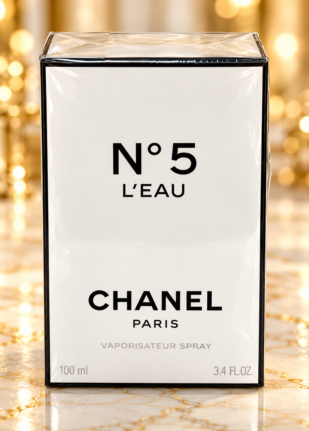 CHANEL No. 5 L’Eau Eau de Toilette for Women, 3.4 oz / 100 ml