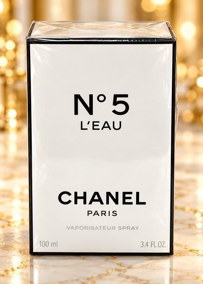CHANEL No. 5 L’Eau Eau de Toilette for Women, 3.4 oz / 100 ml