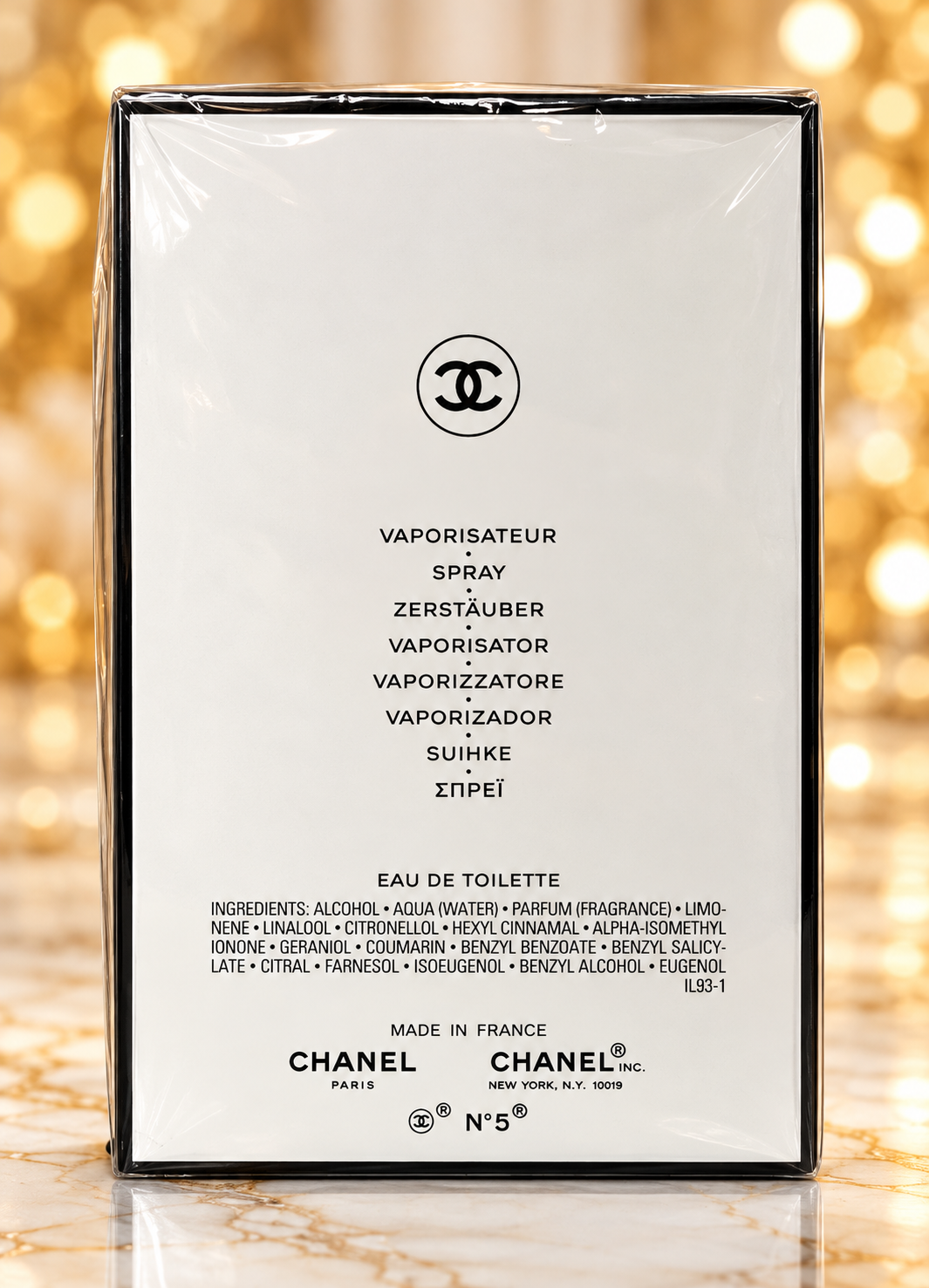 CHANEL No. 5 L’Eau Eau de Toilette for Women, 3.4 oz / 100 ml