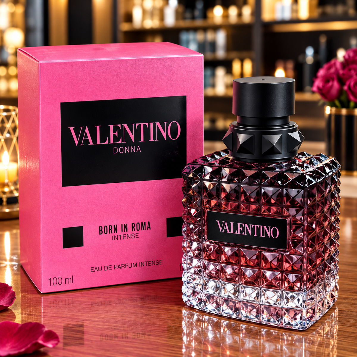 Valentino Born in Roma Donna Intense Eau de Parfum for Women – 3.4 oz (100ml)