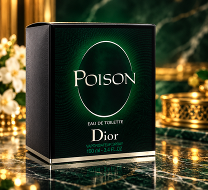 Christian Dior Poison Eau de Toilette for Women, 3.4 oz / 100 ml