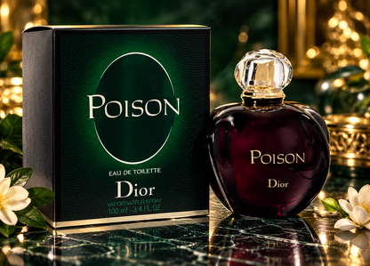 Christian Dior Poison Eau de Toilette for Women, 3.4 oz / 100 ml