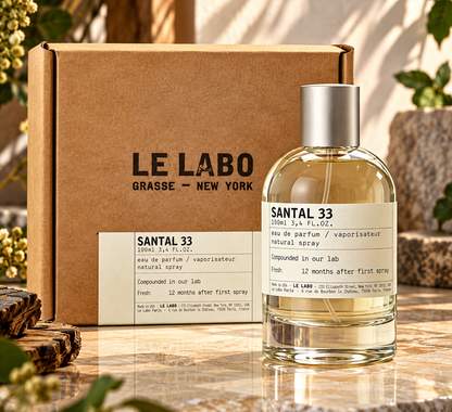 Le Labo Santal 33 Eau de Parfum Unisex, 3.4 oz / 100 ml - Fragrance Collection