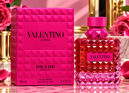 Valentino Donna Born in Roma Pink PP Eau de Parfum for Women, 3.4 oz / 100 ml
