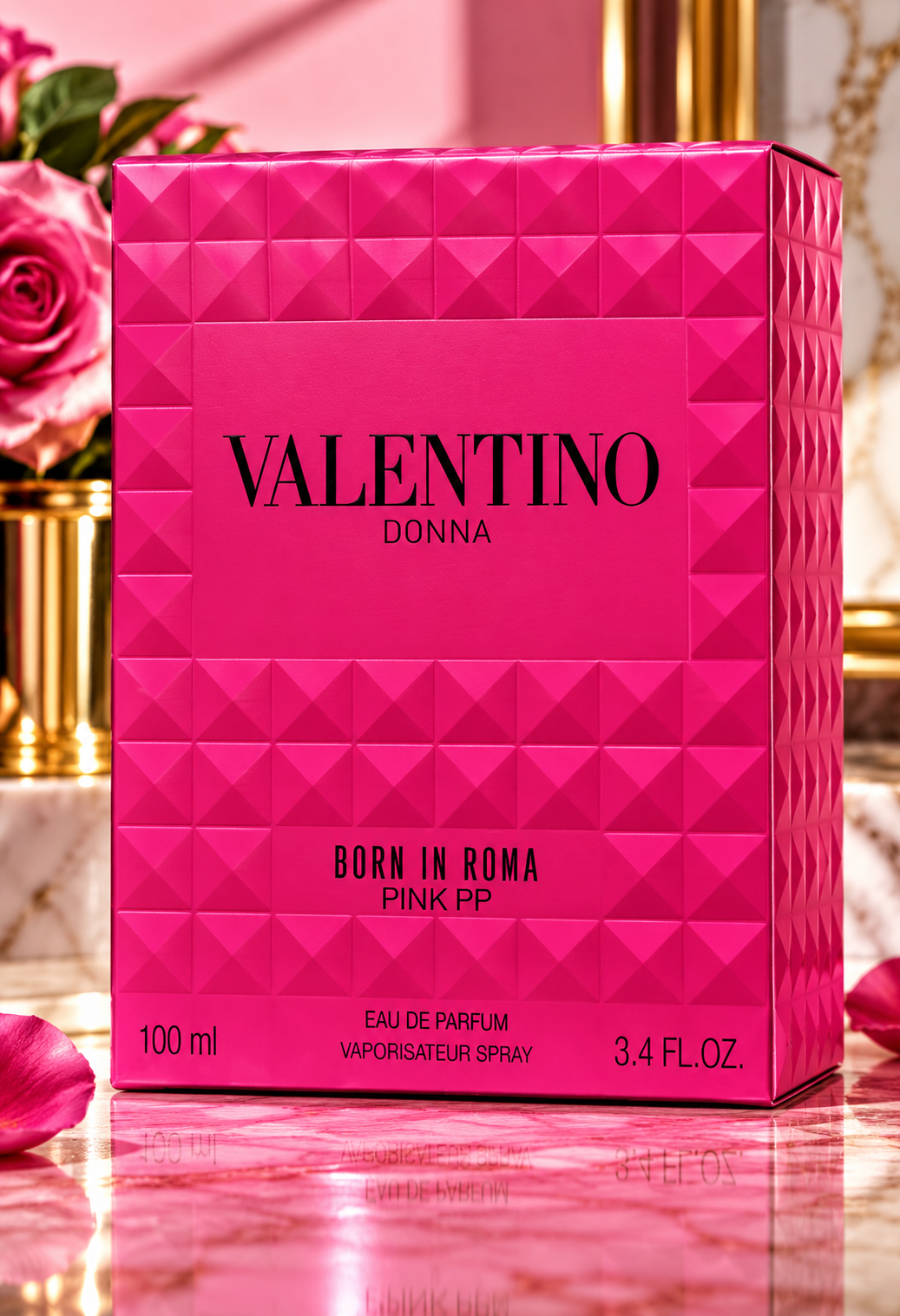 Valentino Donna Born in Roma Pink PP Eau de Parfum for Women, 3.4 oz / 100 ml