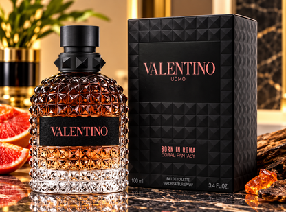 Valentino Uomo Born in Roma Coral Fantasy Eau de Toilette for Men, 3.4 oz / 100 ml