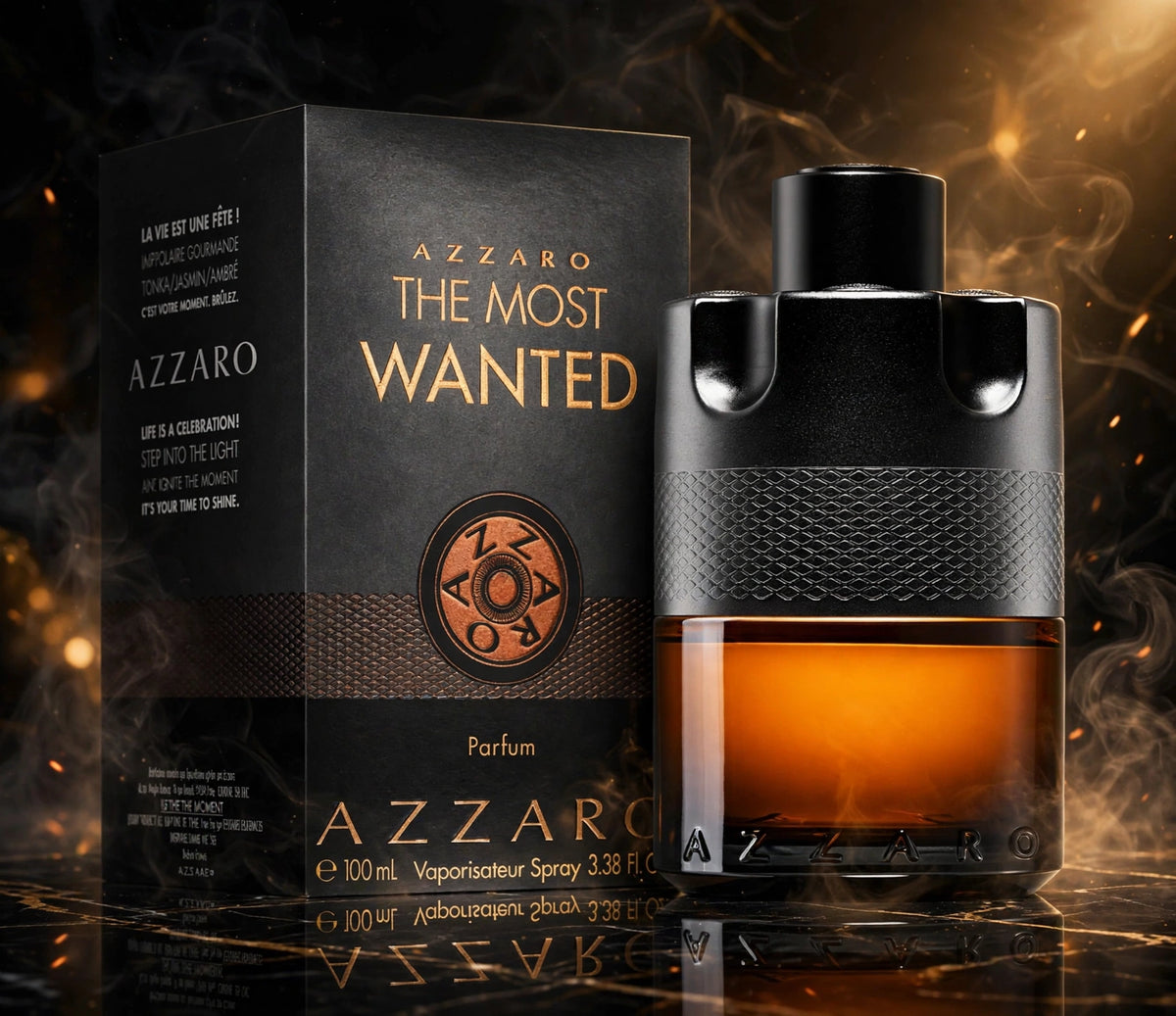 Azzaro The Most Wanted Eau de Parfum Intense for Men, 3.4 oz / 100 ml