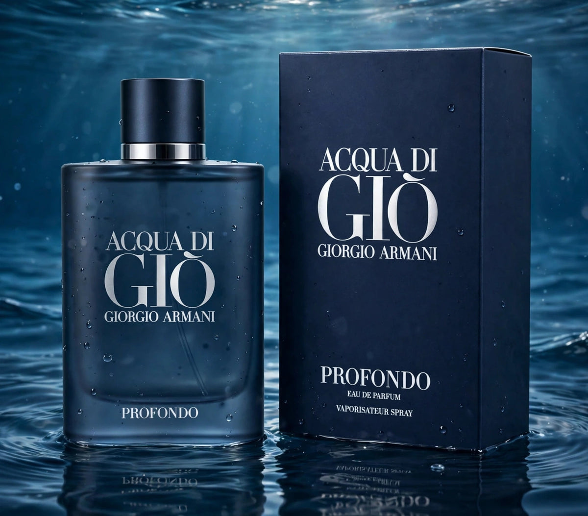 Giorgio Armani Acqua di Giò Profondo Eau de Parfum for Men, 3.4 oz / 100 ml - Fragrance Collection