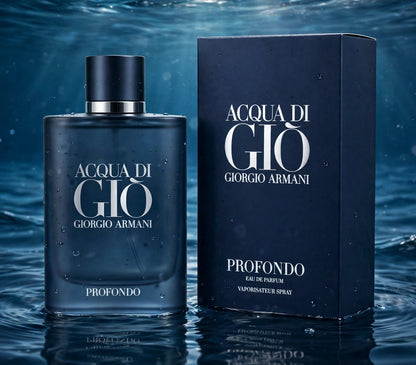 Giorgio Armani Acqua di Giò Profondo Eau de Parfum for Men, 3.4 oz / 100 ml - Fragrance Collection
