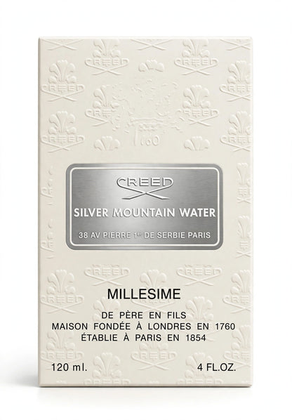 Creed Silver Mountain Water Eau de Parfum for Men, 4 oz / 120 ml