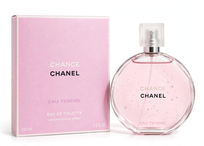 CHANEL Chance Eau Tendre Eau de Toilette for Women, 3.4 oz / 100 ml