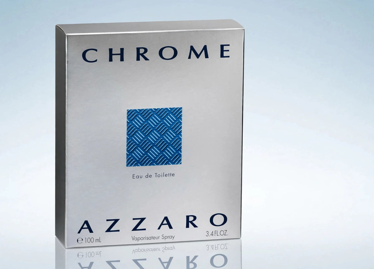Azzaro Chrome Eau de Toilette for Men, 3.3 oz / 100 ml