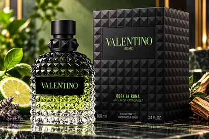 Valentino Uomo Born in Roma Green Stravaganza Eau de Toilette for Men, 3.4 oz / 100 ml