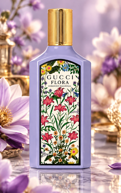 Gucci Flora Gorgeous Magnolia EDP 3.3 oz / 100 ml – Women's Luxury Perfume