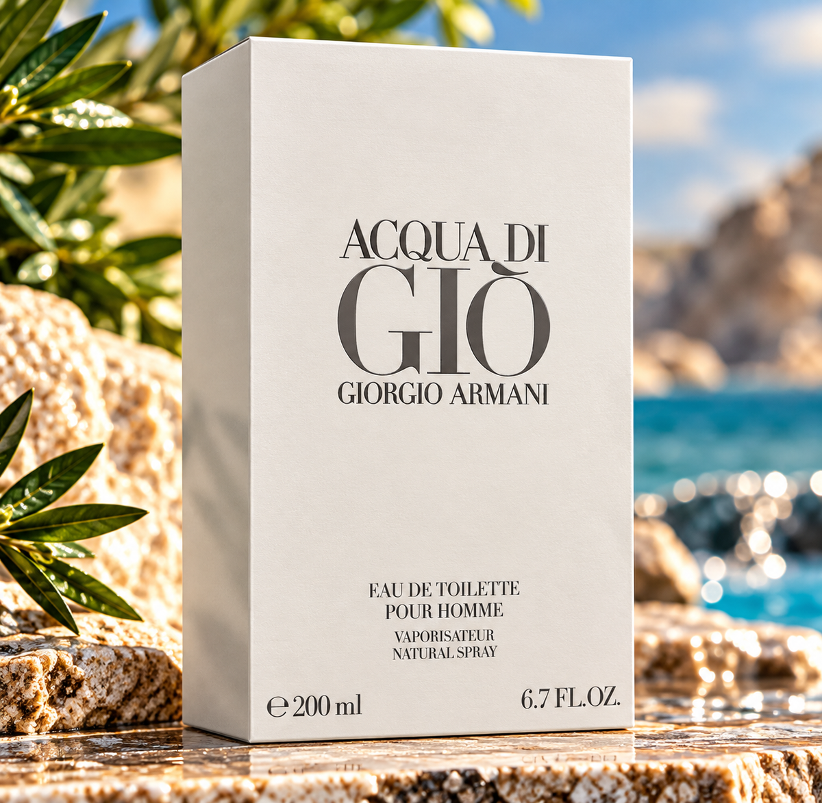 Giorgio Armani Acqua di Giò Eau de Toilette for Men, 6.7 oz / 200 ml