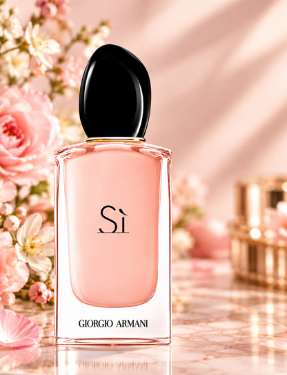 Giorgio Armani Sì Fiori Eau de Parfum for Women, 3.4 oz / 100 ml – Rare New
