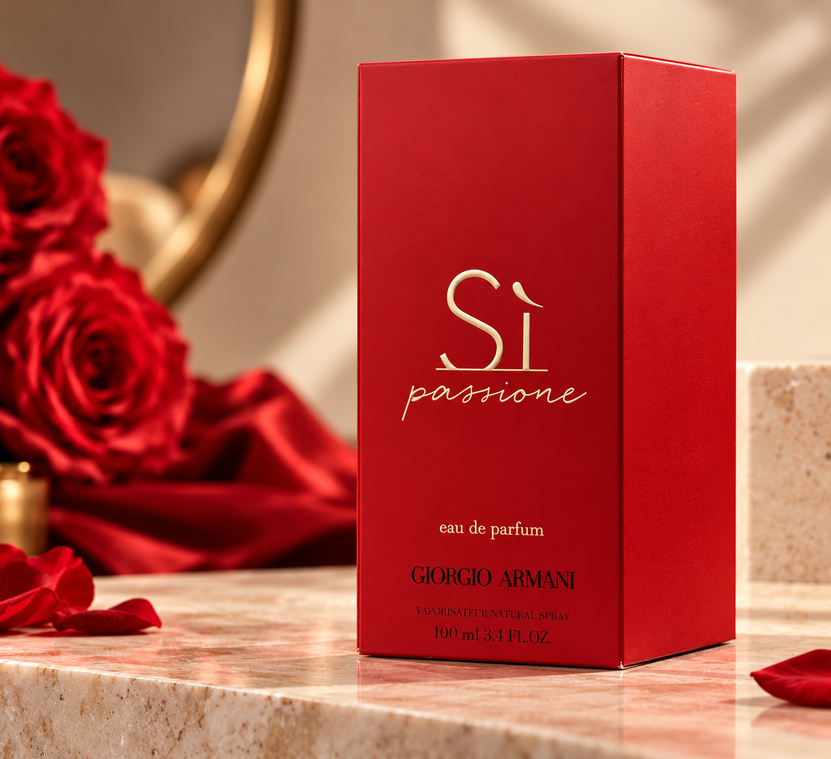 Giorgio Armani Sì Passione Eau de Parfum for Women, 3.4 oz / 100 ml