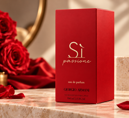 Giorgio Armani Sì Passione Eau de Parfum for Women, 3.4 oz / 100 ml