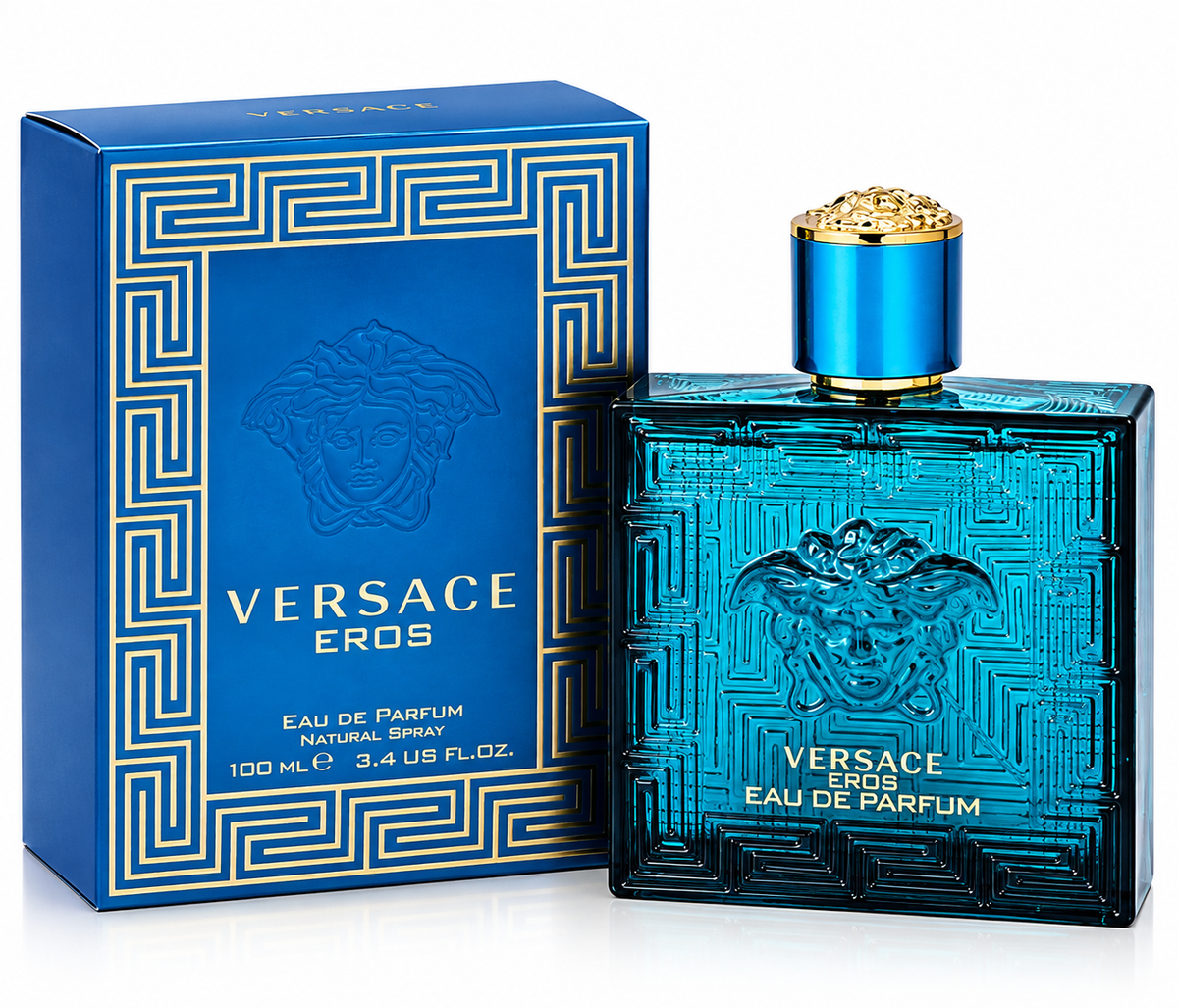 Versace Eros EDP 3.4 oz / 100 ml – Men's Luxury Cologne, New in Box